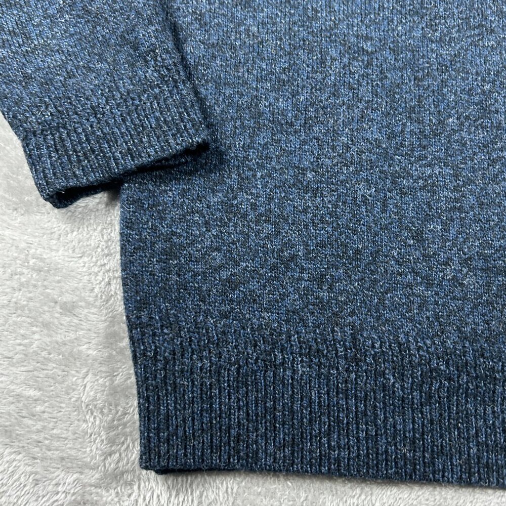 Pendleton Sweater Men's Large Heather Blue 100% Shetland Washable Wool Crewneck - Picture 3 of 6